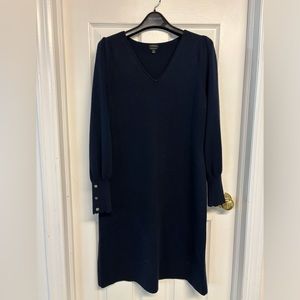 Talbots navy sweater dress
